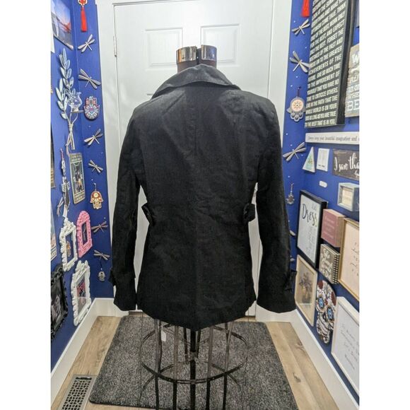 Mossimo Double-Breasted Trench Pea Coat Jacket - Picture 4 of 10